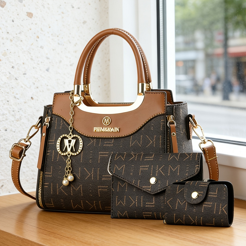 Luxury Bags & Leather Repair Of Atlanta Photos - Ensemble de 3 sacs imprimés de