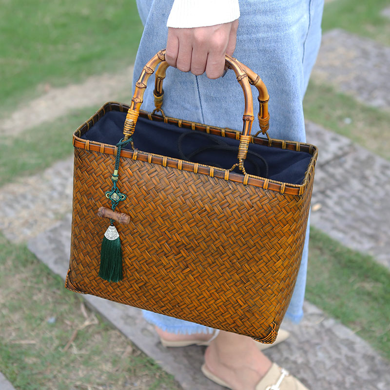 Luxury Bags England - Sac à main Vintage en paille