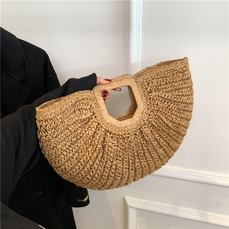 Luxury Beach Bags Ysl - Sac à main de plage demi-lune