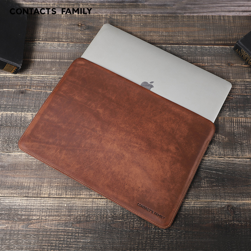 Briefcase Leather Slim - Housse pour ordinateur portable en cuir