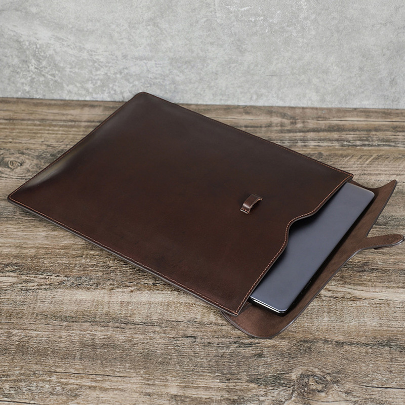 Briefcase Leather Slim - Housse pour ordinateur portable en cuir