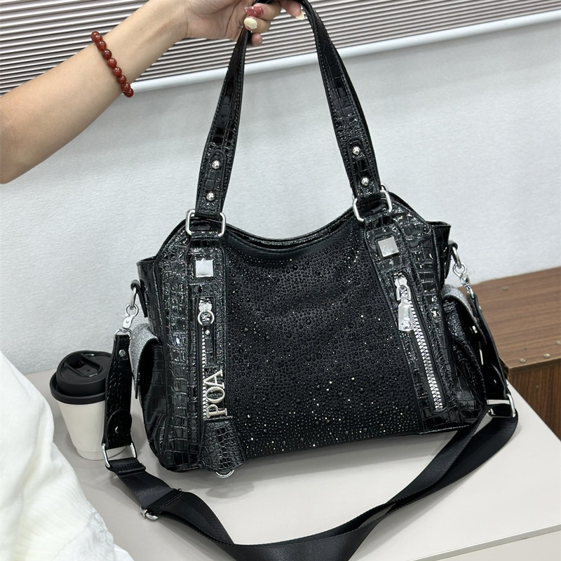 Luxury Bags England - Sac à bandoulière rose grande capacité