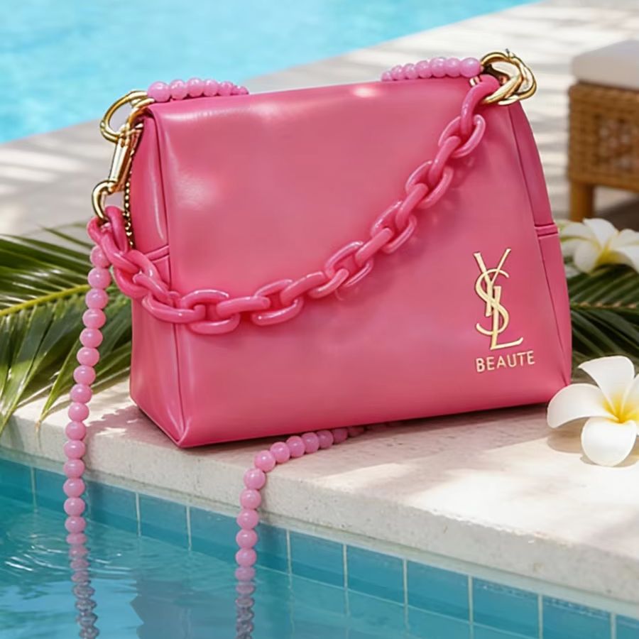 Sac YSL Yves Saint Laurent ros - Luxury Beach Bags Ysl avis et prix