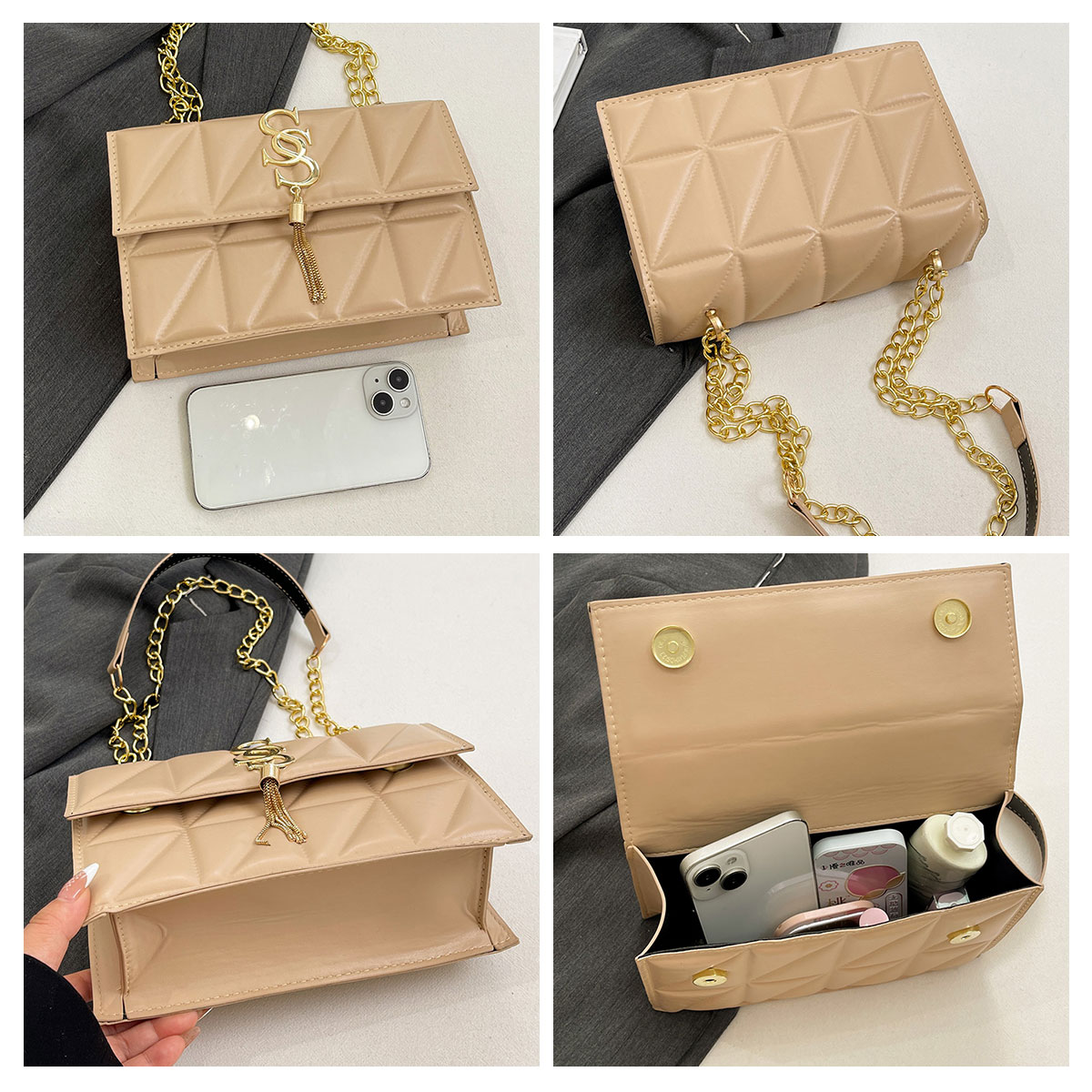 Sac carré matelassé Argyle élé - Luxury Bags Lv avis et prix