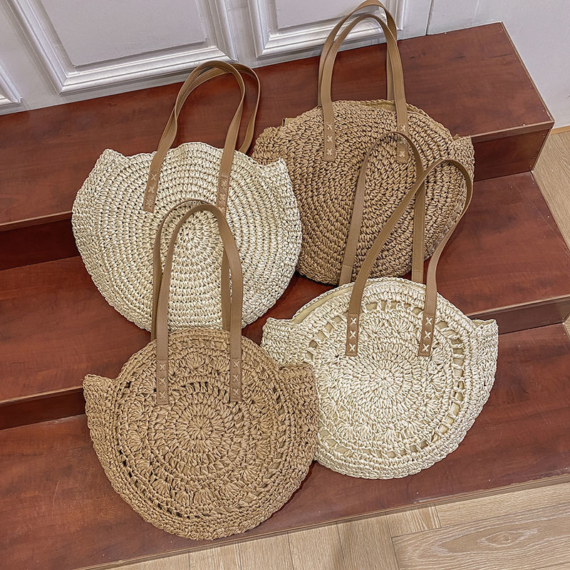 Sacs ronds d'été en paille pou - Luxury Beach Bags Ysl avis et prix