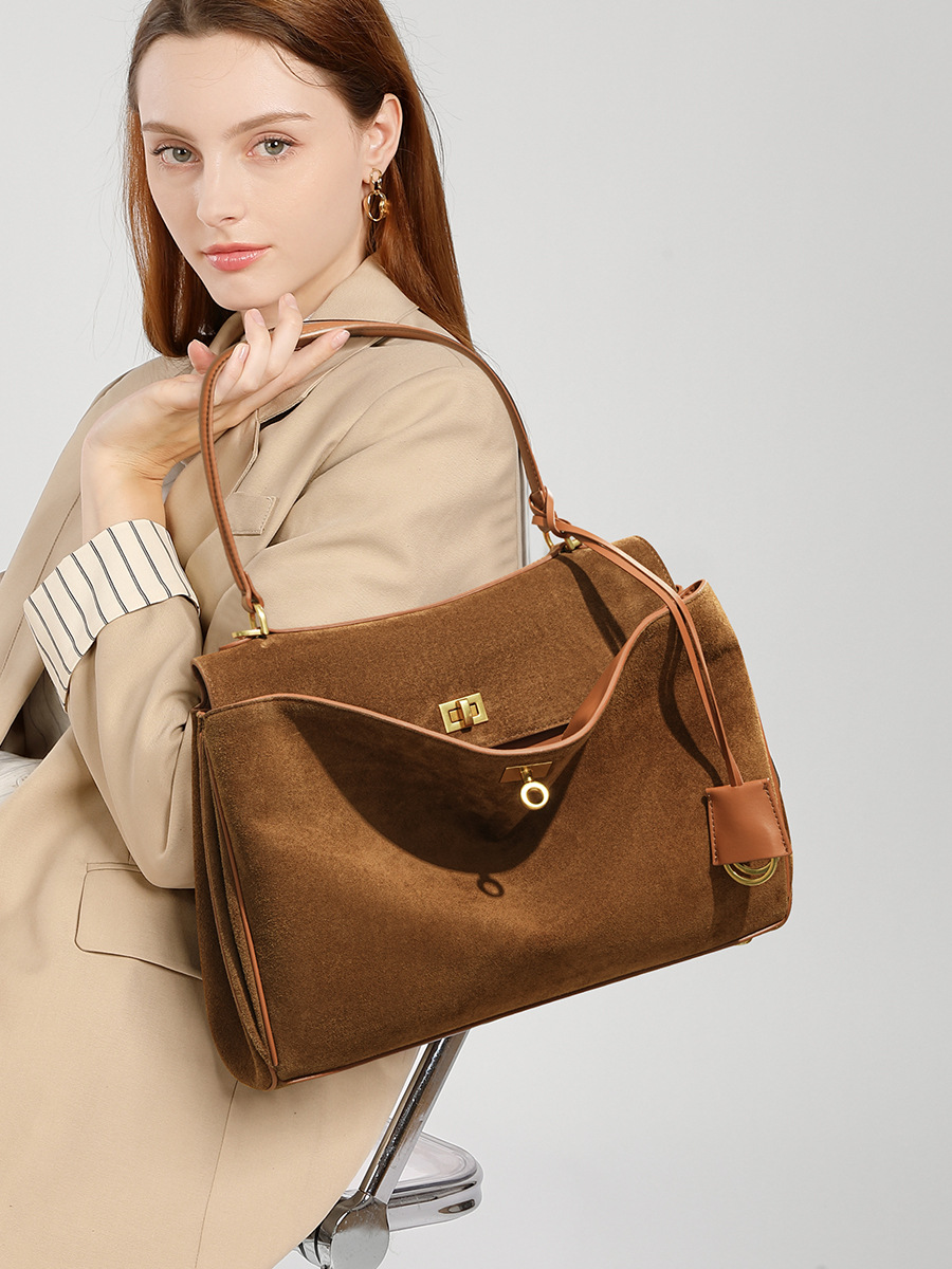 Sac à main en daim et cuir vér - Luxury Bags Reseller avis et prix