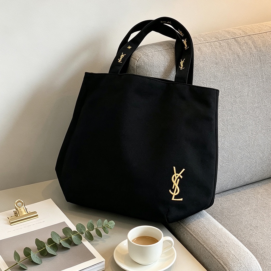 Sac à bandoulière en toile noi - Luxury Beach Bags Ysl avis et prix