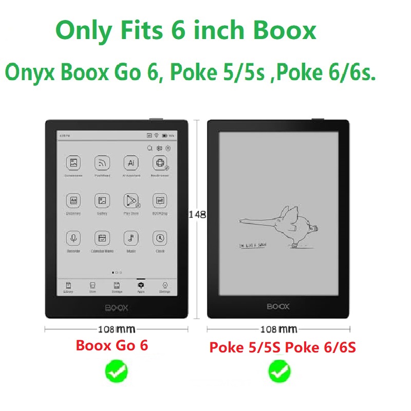 Étui pour Onyx Boox Go 6 Poke  - Briefcase Leather Slim avis et prix