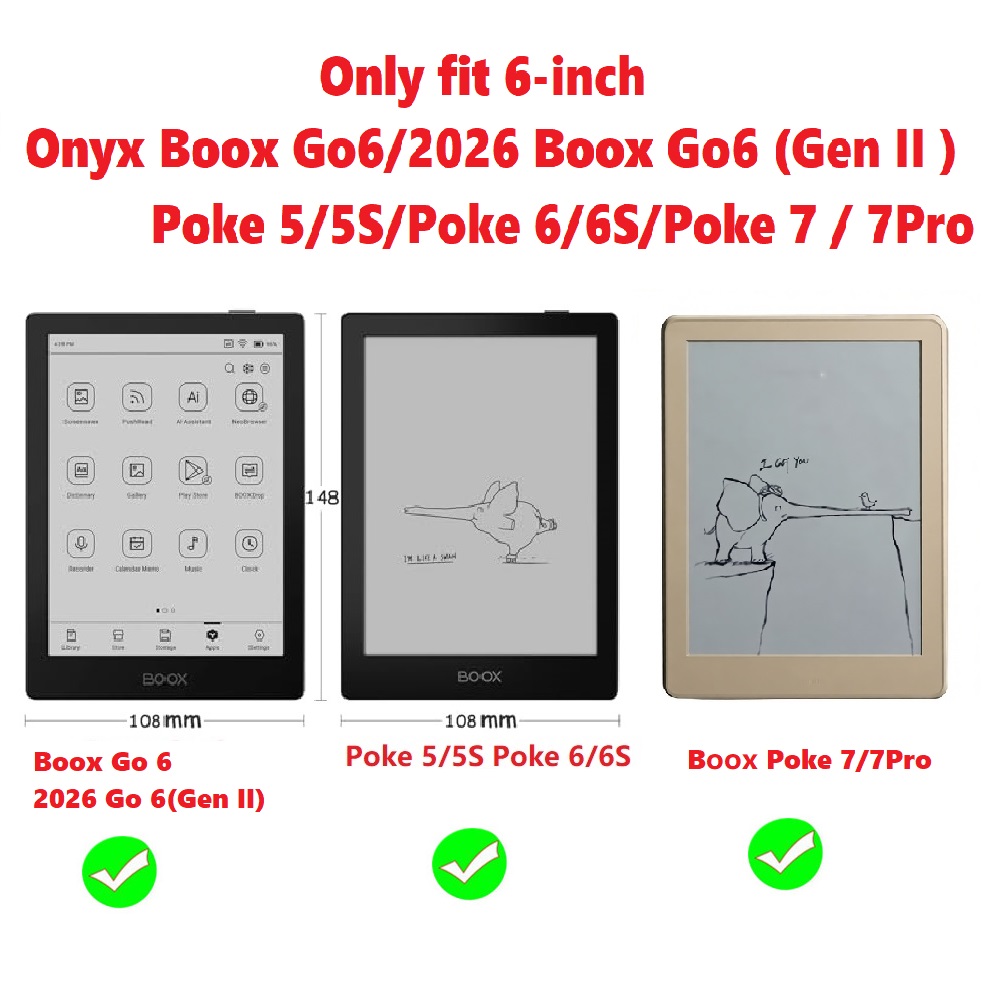 Étui pour Onyx Boox Go 6 (Gen  - Briefcase Leather Slim avis et prix