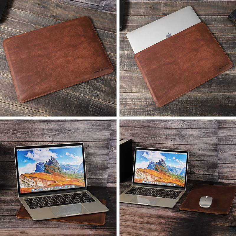 Housse pour ordinateur portabl - Briefcase Leather Slim avis et prix