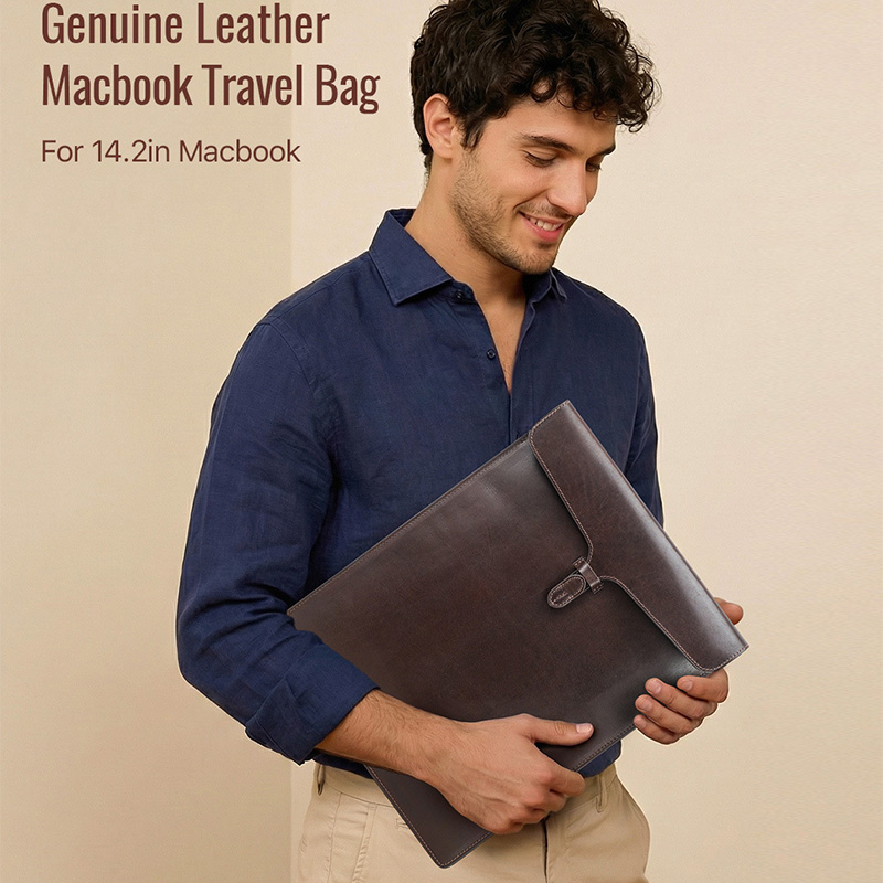 Housse pour ordinateur portabl - Briefcase Leather Slim avis et prix
