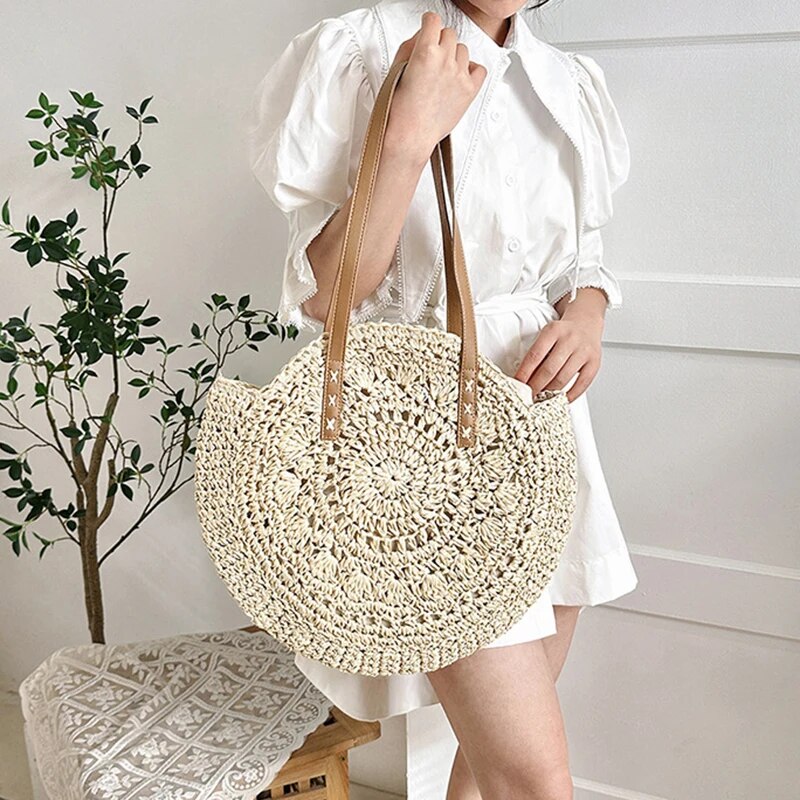 Sac à bandoulière rond en pail - Luxury Beach Bags Ysl avis et prix