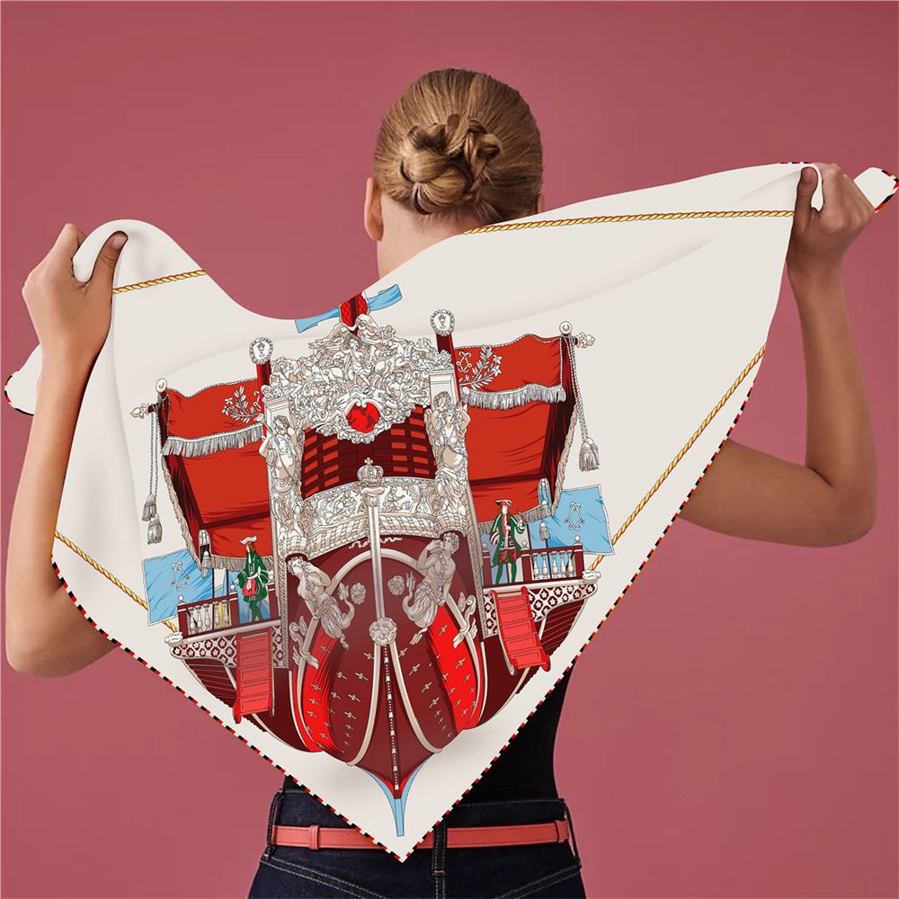Grand foulard en sergé de soie - Luxury Bags La avis et prix