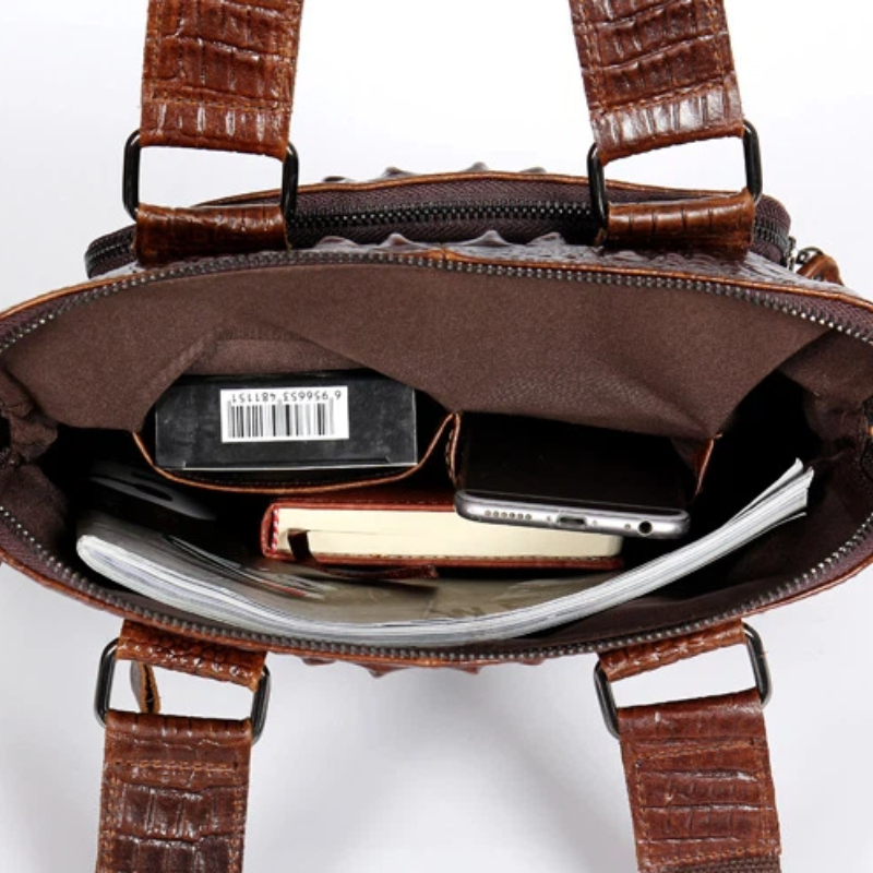 YETTIES Porte-documents vertic - Briefcase Leather Slim avis et prix